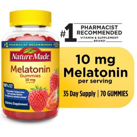 Nature Made Melatonin 10mg Per Serving Gummies; Dietary Supplement; 70 Count