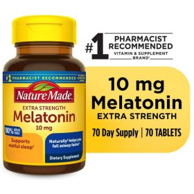 Nature Made Melatonin 10mg Extra Strength Tablets; 70 Count