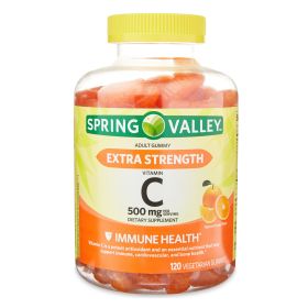 Spring Valley Extra Strength Vitamin C; 500 mg Vegetarian Gummies; 120 Count