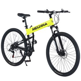 29" Folding Mountain Bike ,Suspension Fork,Aluminium Alloy Frame 21Speed Mountain Bike