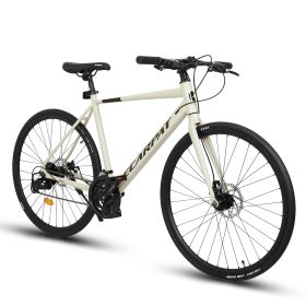 A28320 700C Ecarpat Road Bike, 24-Speed L-TWOO Disc Brakes, Light Weight Aluminum Frame ,Racing Bike City Commuting Road Bicycle for Men Women