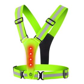 LED Running Vest, High Visibility Reflective Vest for Night