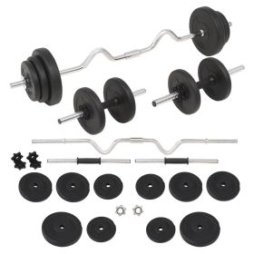 Barbell and Dumbbell Set 66.1 lb