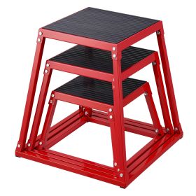 VEVOR Plyometric Jump Boxes, 12/18/24 Inch Plyo Box, Platform and Jumping Agility Box