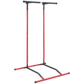 VEVOR Power Tower Dip Station, 2-Level Height Adjustable Pull Up Bar Stand, Multi-Function Strength Training Workout Equipment