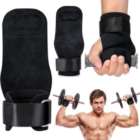 Wrist Straps for Weight lifting Double Layer Leather lifting Grips for Maximum Grip Support Lifting Deadlift Strap & Weight Lifting Grips Gloves for W