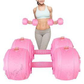 Water Filled Dumbbells Set for Women, Travel Weights Adjustable Up to 3~12 Lbs(1 pair) for Yoga Training Exercise Fitness