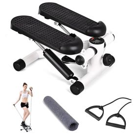 Step Machines, With Adjustable Resistance Bands Home Exercise Fitness Mountaineering Multi-Function Stair Stepper