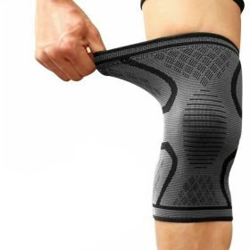 2 Piece(L) Of Sports Men's Compression Knee Brace Knee Pads Fitness Equipment Volleyball Basketball Cycling