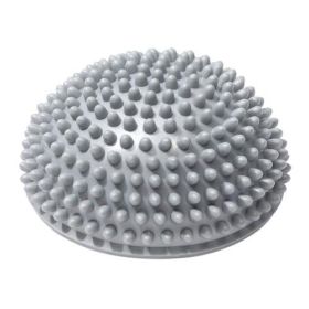 Half-ball Muscle Foot Body Exercise Stress Release Fitness Yoga Massage Ball Health Yoga Training Accessories (Color: GRAY)