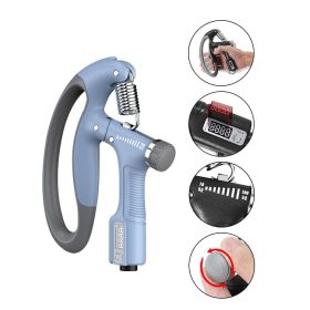 10-100Kg Adjustable Heavy Gripper Fitness Hand Exerciser Grip Wrist Training Increase Strength Spring Finger Pinch Expander (Color: Upgrade - Sky Blue, Ships From: China)