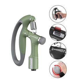 10-100Kg Adjustable Heavy Gripper Fitness Hand Exerciser Grip Wrist Training Increase Strength Spring Finger Pinch Expander (Color: Upgrade-Light Green, Ships From: China)