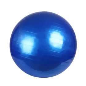 PVC Fitness Balls Yoga Ball; Thick Explosion-proof Exercise Balance Ball For Home Gym Pilates 17.72inch/21.65inch/25.59inch/29.53inch/33.46inch (Color: Blue, size: 65cm/25.6in)