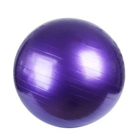 PVC Fitness Balls Yoga Ball; Thick Explosion-proof Exercise Balance Ball For Home Gym Pilates 17.72inch/21.65inch/25.59inch/29.53inch/33.46inch (Color: Purple, size: 65cm/25.6in)