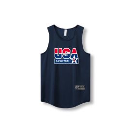 Loose Men Running Vest 2022 Outdoor street basketball Gym Sleeveless Letter Print Shirt Quick Dry Fitness Bodybuilding Tank Tops (Color: 870 vest8, size: XL)