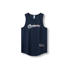 Loose Men Running Vest 2022 Outdoor street basketball Gym Sleeveless Letter Print Shirt Quick Dry Fitness Bodybuilding Tank Tops (Color: 870 vest14, size: M)