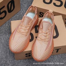 2023 Men's Sports Running Shoes Breathable And Anti Slip Sports Shoes 350v2 Jelly Sole Sports And Leisure (Color: Terracotta Army, size: 35)