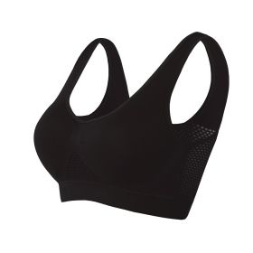 Women Yoga Underwear Padded Crop Tops Underwear Gym Top Yoga Sport Bra Breathable Fitness Running Vest Yoga Bras Sports Type (Color: Black, size: M)