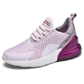 Mens Air Sports Running Shoes Breathable Sneakers Universal All Year Women Shoes Max 270 (Color: Purple, size: 46)